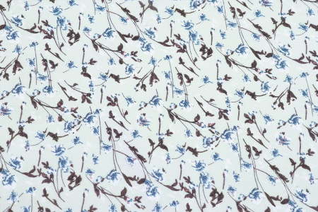 Ткань плательно-блузочная шифон, Maks Style, цветочный принт, арт. MS- 1195 D- 6