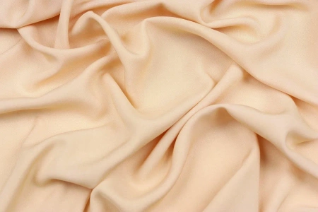 Ткань плательно-блузочная штапель однотонный, Maks Style, вискоза 100%, цвет бежевый, арт. MS- 2453 D-5