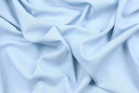 Ткань плательно-костюмная лён вискоза хлопок однотонный, Maks Style, цвет голубой, арт. MS- 1160 D-6