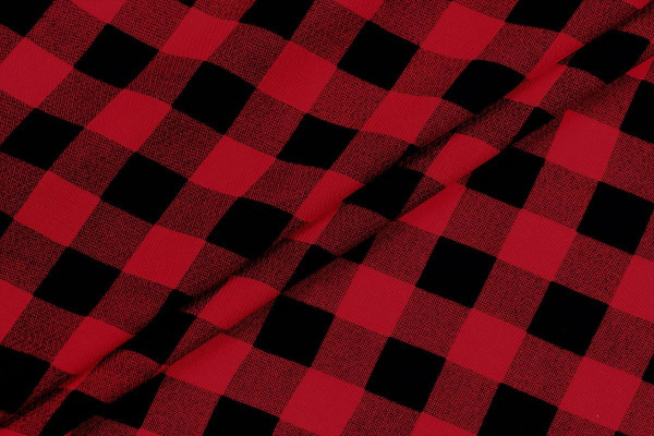 Ткань плательно-блузочная штапель, Maks Style, вискоза 100%, клетка, арт. SI-3096/17 D-2