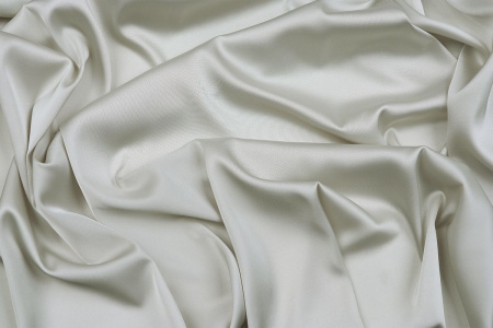 Ткань плательно-блузочная однотонная Армани шелк, Maks Style, цвет светло-серый, арт 1132 D-17