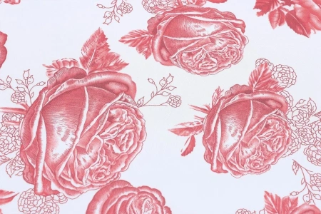 Ткань плательно-блузочная шифон,  Maks Style, цветочный принт, арт 3778 D-1009990 C-2