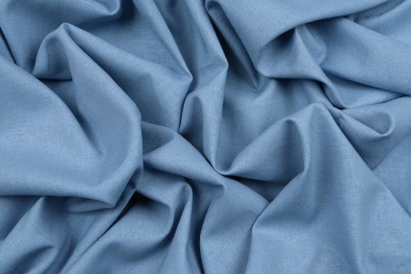 Ткань плательно-костюмная лён вискоза однотонная, Maks Style, цвет серо-голубой, арт. MS- 1161 D-7