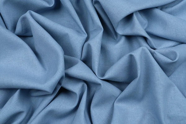 Ткань плательно-костюмная лён вискоза однотонная, Maks Style, цвет серо-голубой, арт. MS- 1161 D-7