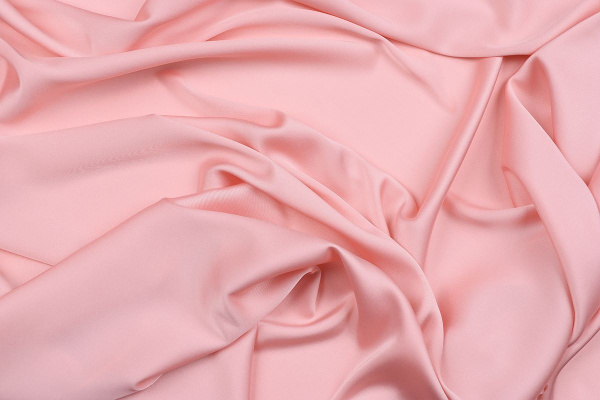 Ткань плательно-блузочная однотонная Армани шелк, Maks Style, цвет розовый, арт 1132 D-12