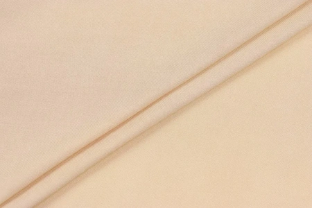 Ткань плательно-блузочная штапель однотонный, Maks Style, вискоза 100%, цвет бежевый, арт. MS- 2453 D-5