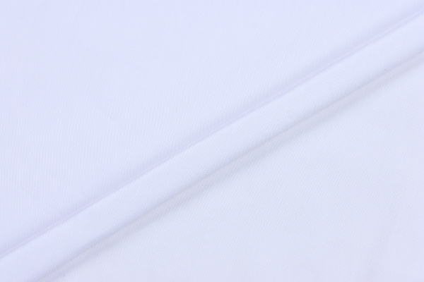 Ткань плательно-блузочная нейлон поплин однотонный, Maks Style, цвет белый, арт. MS- 1228 D-1