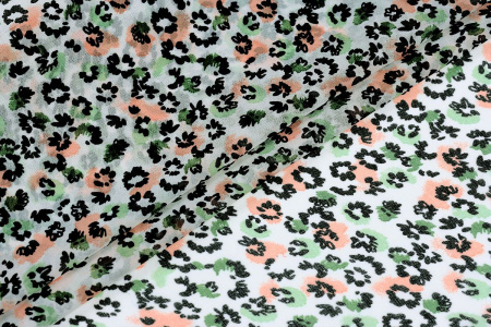 Ткань плательно-блузочная шифон, Maks Style, цветочный принт, арт. MS- 1234 D- 10 C-2