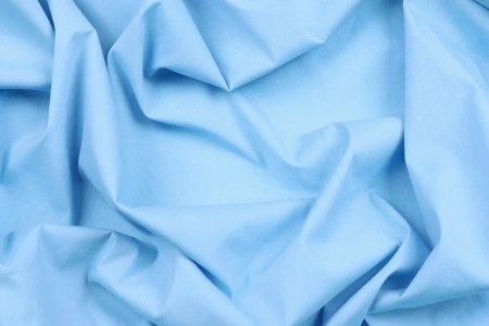 Ткань плательно-блузочная нейлон поплин однотонный, Maks Style, цвет голубой, арт. MS- 1228 D-3