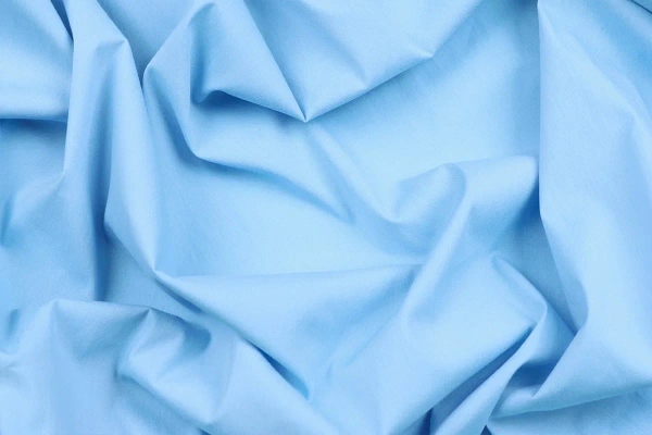 Ткань плательно-блузочная нейлон поплин однотонный, Maks Style, цвет голубой, арт. MS- 1228 D-3