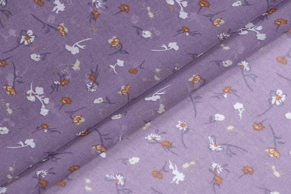 Ткань плательно-блузочная шифон, Maks Style, цветочный принт, арт MS- 1242 D-2 C-1