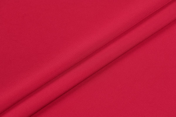 Ткань плательно-блузочная однотонная Армани шелк, Maks Style, цвет красный, арт 1132 D-27