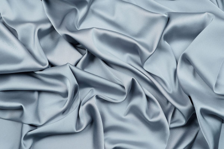 Ткань плательно-блузочная однотонная Армани шелк, Maks Style, цвет серый, арт 1132 D-18