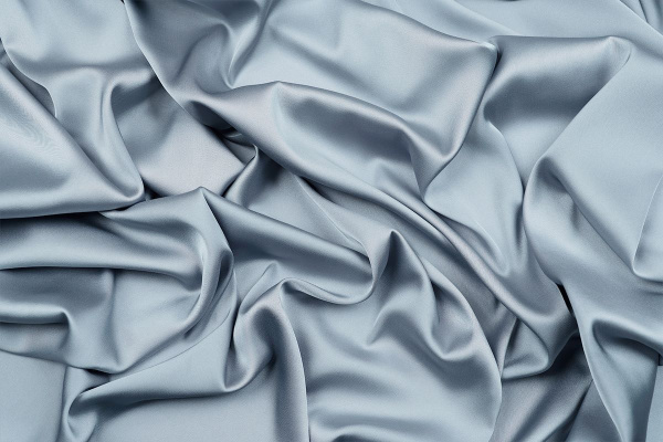 Ткань плательно-блузочная однотонная Армани шелк, Maks Style, цвет серый, арт 1132 D-18