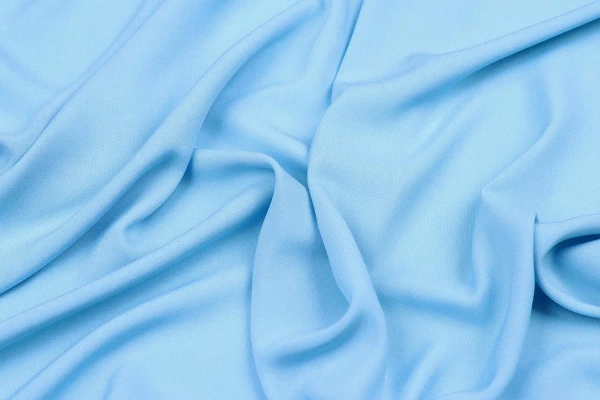 Ткань плательно-блузочная штапель однотонный, Maks Style, вискоза 100%, цвет голубой, арт. MS- 2453 D-21