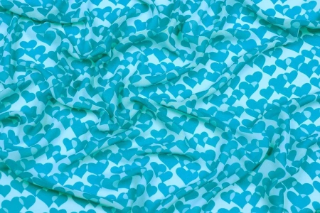 Ткань плательно-блузочная шифон, Maks Style, сердечки арт. SI- 2493-16 D-1 125577 C-3