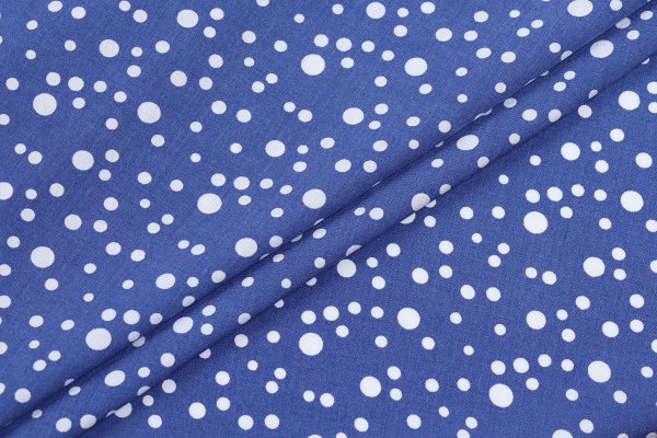 Ткань плательно-блузочная штапель, Maks Style, вискоза 100%, горох, арт. 1146 D-32 С-4