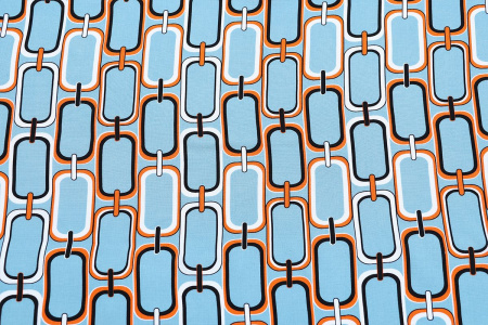 Ткань плательно-блузочная штапель, Maks Style, вискоза 100%, цепи, арт. MS- 1215 D-3