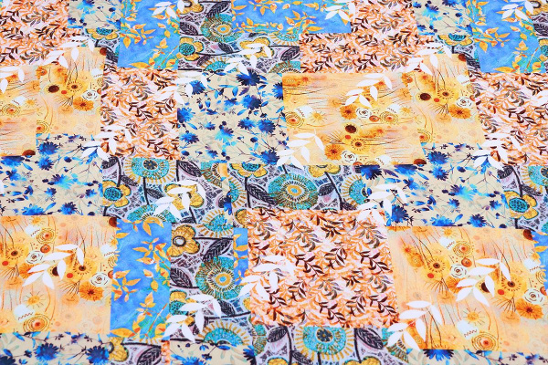 Ткань плательно-блузочная штапель, Maks Style, вискоза 100%, абстракция, арт. MS- 1192 D- 4