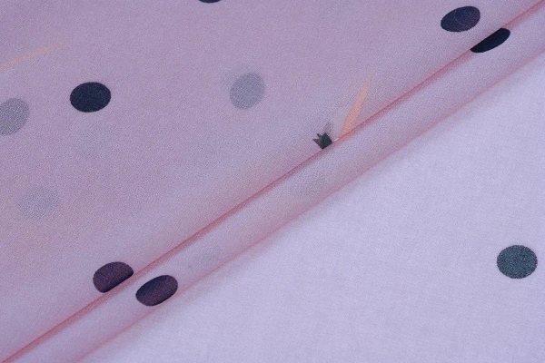 Ткань плательно-блузочная шифон, Maks Style, горох, арт MS- 1241 D-B09Z3392 C-3