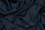 Ткань плательно-блузочная однотонная Армани шелк, Maks Style, цвет темно-синий, арт 1132 D-33