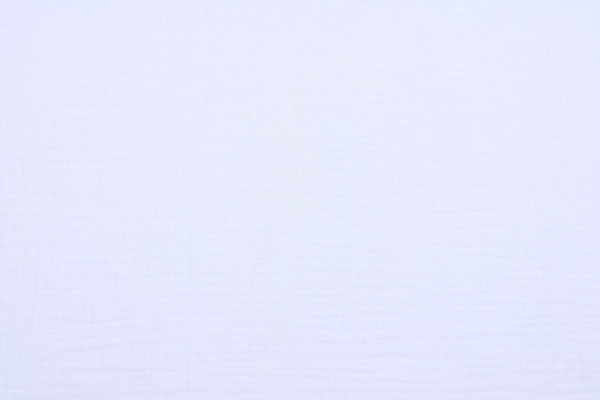 Ткань плательно-блузочная муслин однотонный, Maks Style, хлопок 100%, цвет белый, арт. 1162 D-1