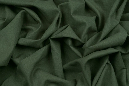 Ткань плательно-костюмная лён вискоза однотонная, Maks Style, цвет оливковый, арт. MS- 1161 D-11