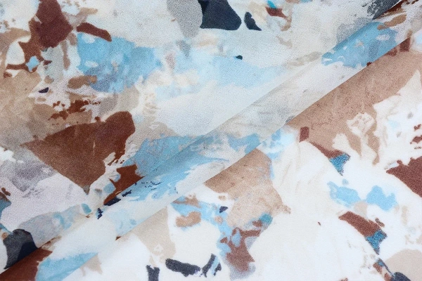 Ткань плательно-блузочная шифон, Maks Style, акварель, арт MS- 2238 D-6