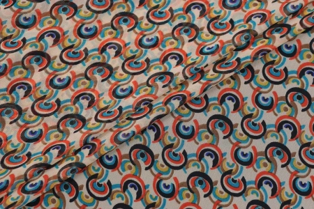 Ткань плательно-блузочная шифон,  Maks Style,арт SI- 3778-18 D-101350B C-C