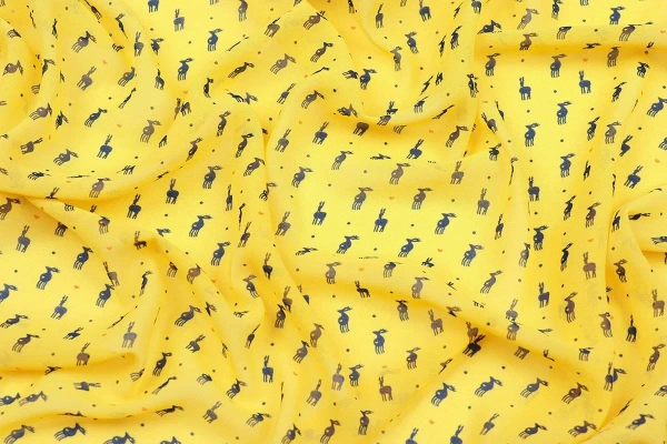 Ткань плательно-блузочная шифон,  Maks Style, животные, арт MS- 1166 D-212 C-1