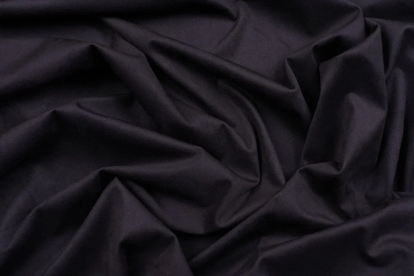 Ткань костюмная замша однотонная, Maks Style, цвет темно-фиолетовый, арт. MS- 3248 D-9