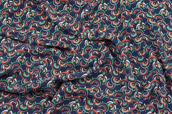 Ткань плательно-блузочная шифон,  Maks Style, арт SI- 3778-18 D-101350B C-A