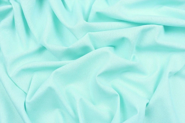 Ткань плательно-костюмная лён вискоза хлопок однотонный, Maks Style, цвет бирюзовый, арт. MS- 1160 D-19