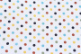 Ткань плательно-блузочная штапель, Maks Style, вискоза 100%, белый принт горох цветной, арт. 4199 D-48870