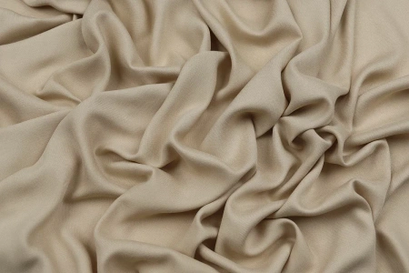 Ткань плательно-блузочная вискоза твил однотонный, Maks Style, вискоза 100%, цвет бежевый, арт. 2881 D-2