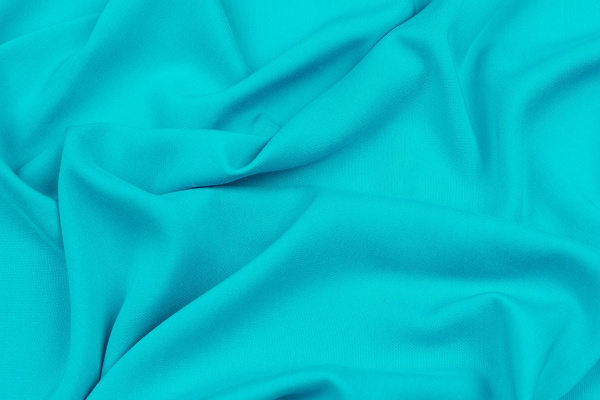 Ткань плательно-блузочная штапель однотонный, Maks Style, вискоза 100%, цвет голубой, арт. MS- 2453 D-11