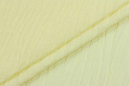 Ткань плательно-блузочная марлевка однотонная, Maks Style, хлопок 100%, цвет желтый, арт. 1114 D-3