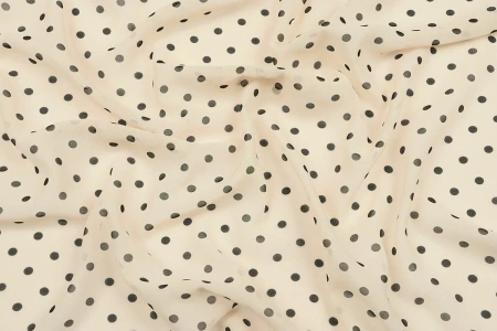 Ткань плательно-блузочная шифон, Maks Style, горох, арт MS- 1116 D-B02ZH1085 C-7