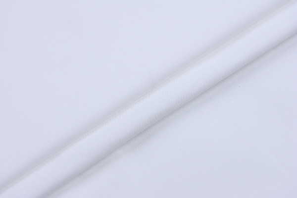 Ткань плательно-блузочная хлопок поплин однотонный, Maks Style, хлопок 100%, цвет белый, арт. 1159 D-1