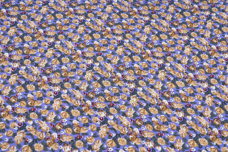 Ткань плательно-блузочная штапель, Maks Style, вискоза 100%, цветочный принт, арт. MS-1180 D-4