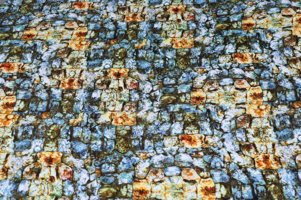 Ткань плательно-блузочная штапель, Maks Style, вискоза 100%, цветочный принт, камни, арт. MS- 1192 D- 24