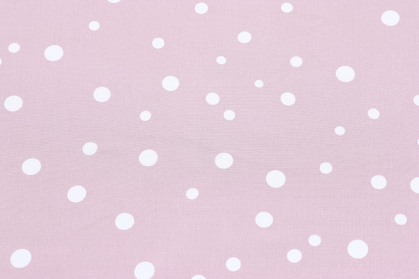 Ткань плательно-блузочная штапель, Maks Style, вискоза 100%, розовый принт горох, арт. MS- 1146 D-31 C-5