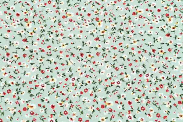 Ткань плательно-блузочная штапель, Maks Style, вискоза 100%, цветочный принт, арт. MS- 2201 D-15