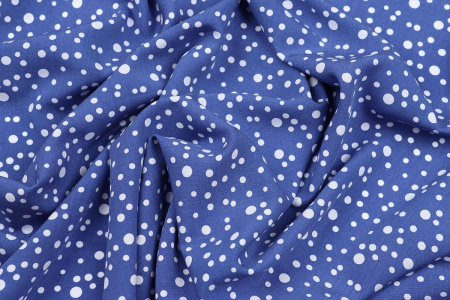 Ткань плательно-блузочная штапель, Maks Style, вискоза 100%, горох, арт. 1146 D-32 С-4