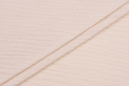 Ткань плательно-блузочная муслин однотонный, Maks Style, хлопок 100%, цвет бежевый, арт. 1162 D-4