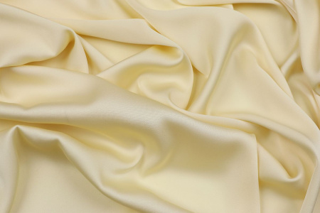 Ткань плательно-блузочная однотонная Армани шелк, Maks Style, цвет желтовато-бежевый, арт 1132 D-15