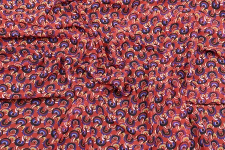 Ткань плательно-блузочная шифон, Maks Style, арт SI- 3778-18 D-101350B C-D