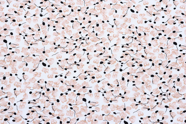 Ткань плательно-блузочная вискоза нейлон, Maks Style, вискоза 80%, нейлон 20%, цветочный принт, арт. MS- 1120 D- 12 С- 1