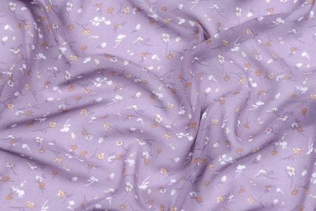 Ткань плательно-блузочная шифон, Maks Style, цветочный принт, арт MS- 1242 D-2 C-1