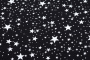 Ткань плательно-блузочная штапель, Maks Style, вискоза 100%, цвет ткани черный, звезды, арт. MS- 1146 D-25 C-2